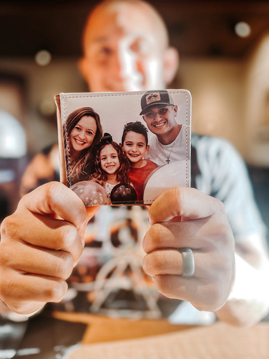 Custom Photo Leather Wallet