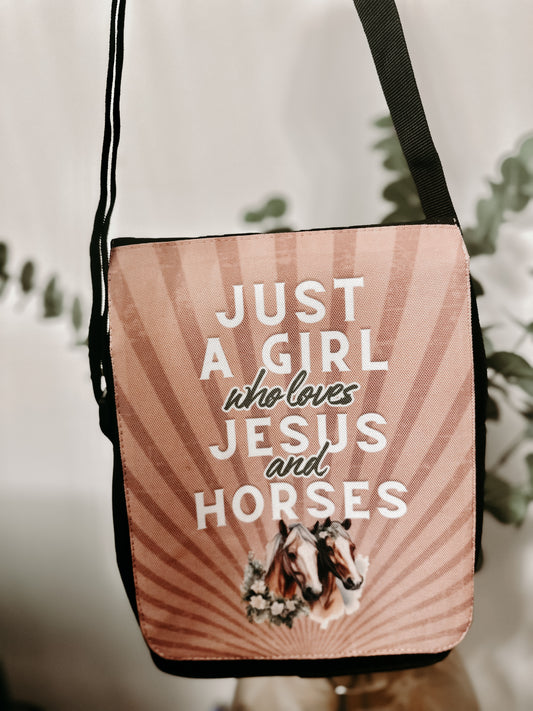 Horses and Jesus Cross-body Bag