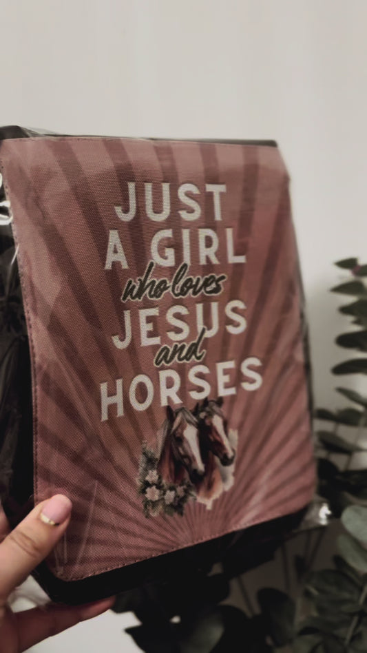 Horses and Jesus Cross-body Bag